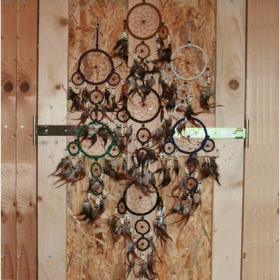 Dream Catcher met kralen Ø 12cm (5 stuks)